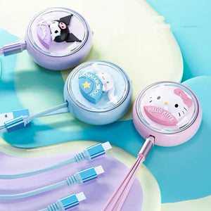 Cute Cartoon Three-In-One Cable