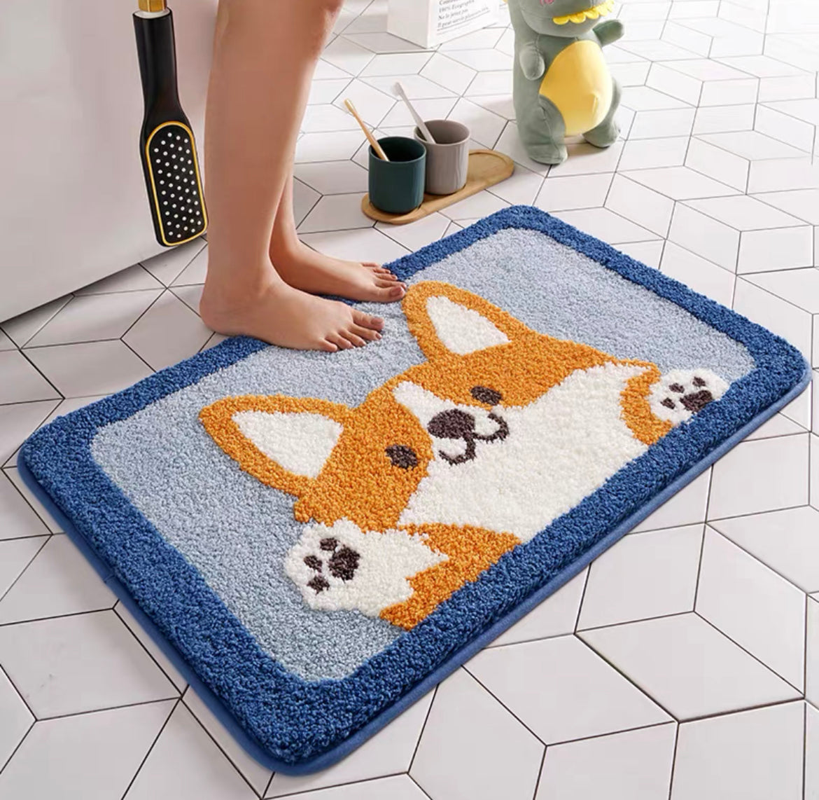 Cute Dog Floor Mat