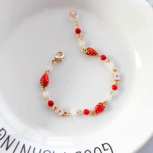 Kawaii Strawberry Bracelet