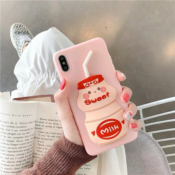 Sweet Milk Phone Case For Iphone6/6s/6p/7/8/7/8plus/X/XS/XR/XSmax