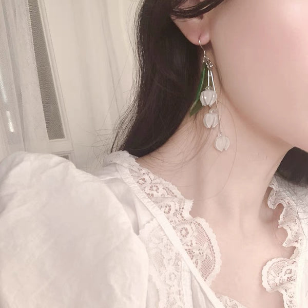 Cute Orchid Earrings