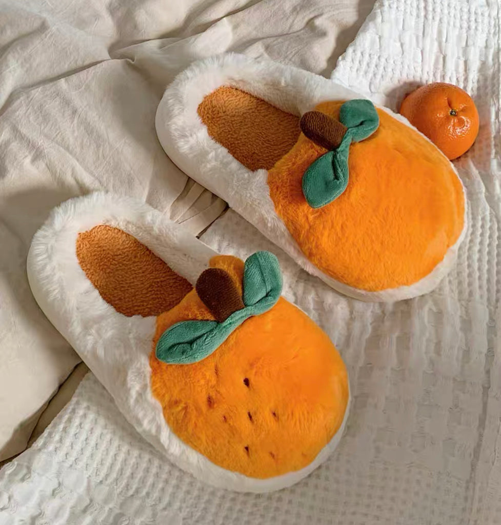 Cute Orange Slippers – ivybycrafts