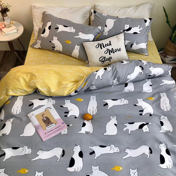 Harajuku Cats Bedding Set