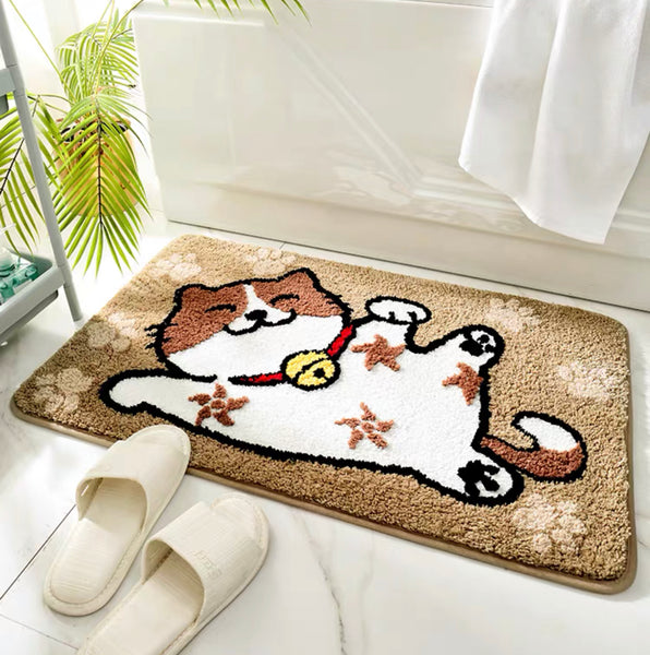 Happy Cat Floor Mat