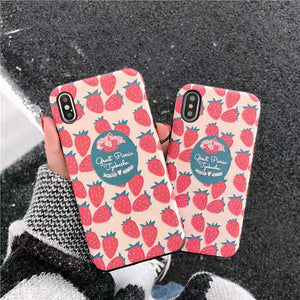 Strawberry Phone Case For Iphone6/6s/6p/7/8/7/8plus/X/XS/XR/XSmax #N2004