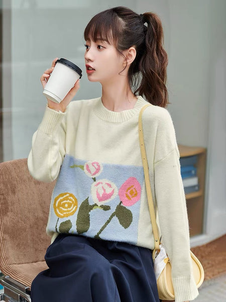 Cute Flowers Sweater