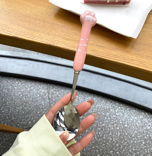 Kawaii Paw Spoon & Fork