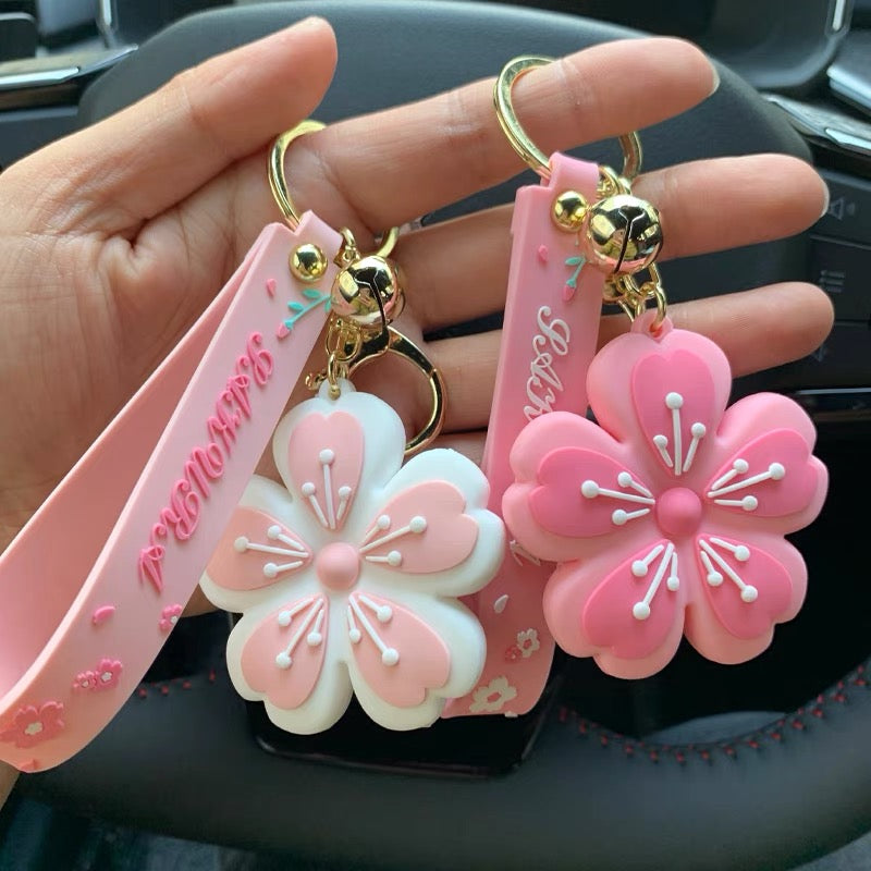 Sakura Key Chain – ivybycrafts Sakura Key Chain – ivybycrafts