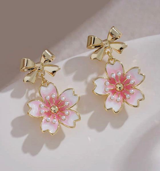 Cute Sakura Earrings