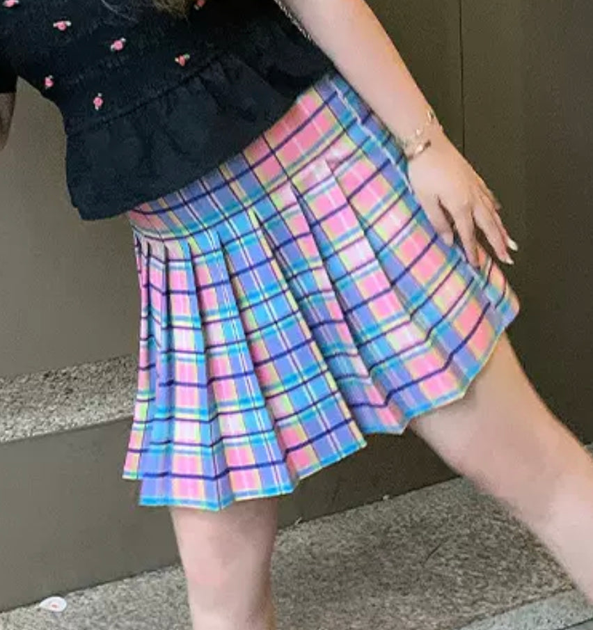 Pastel Plaid Skirt – ivybycrafts