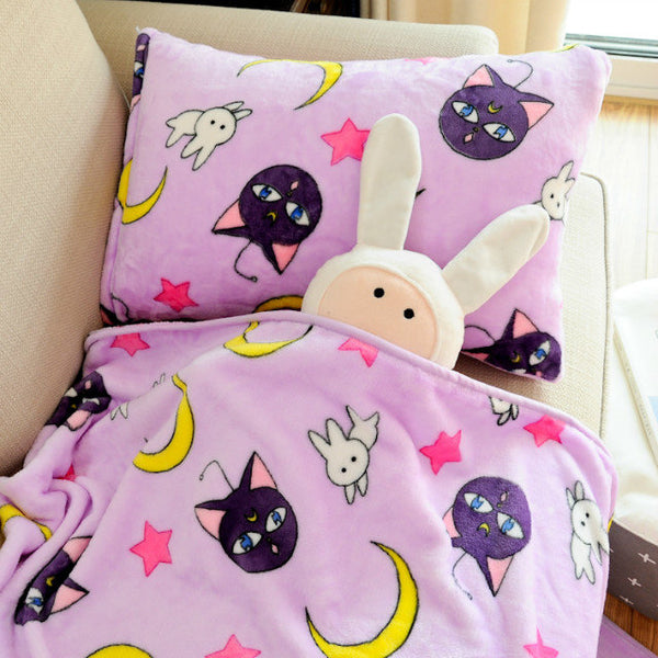 Bunny And Moon Blanket