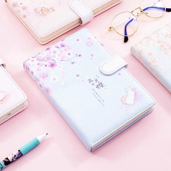 Sakura Cat Notebook