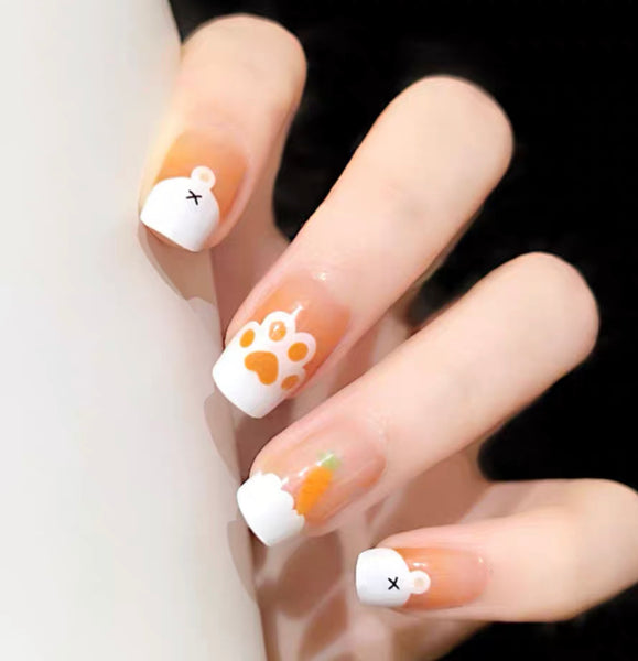 Cute Rabbit Nail Care Sticker