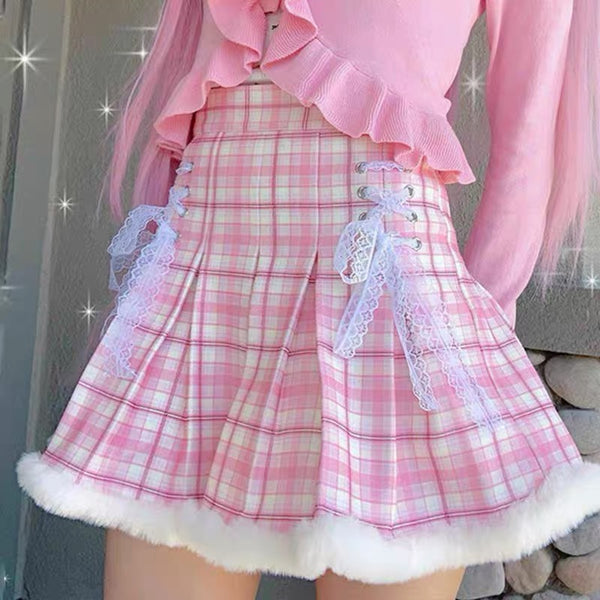 Soft Plaid Skirt
