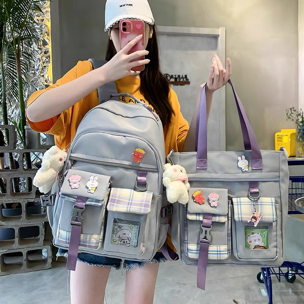Cute Style Backpack Set
