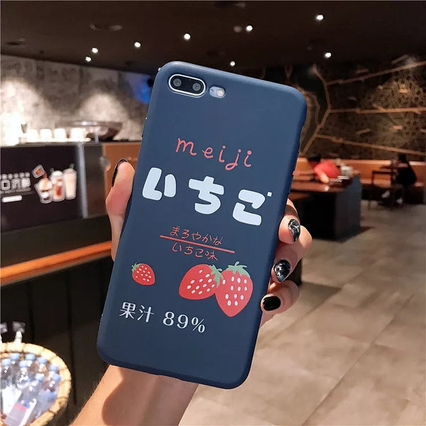 Strawberry Phone Case For Iphone6/6s/6p/7/7plus/8/8plus/X