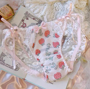 Cute Strawberry Underwear