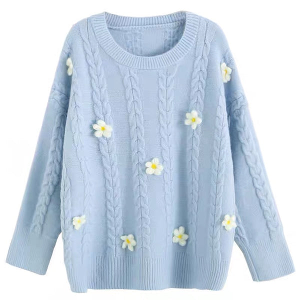 Cute Flowers Sweater
