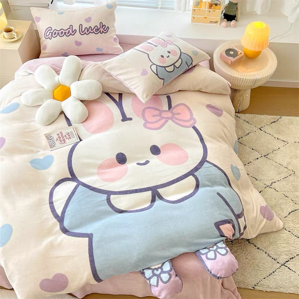 Kawaii Animal Bedding Set