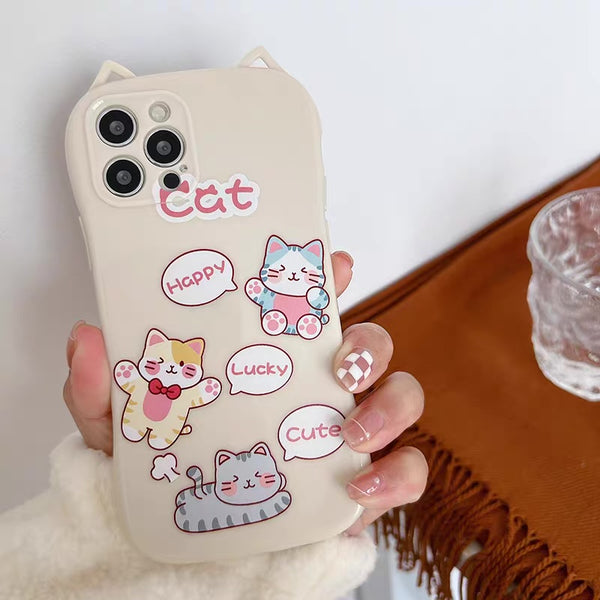 Cats Phone Case For Iphone7/8plus/X/XS/XR/XSmax/11/11pro/11proMax/12/12pro/12proMax/13/13pro/13promax