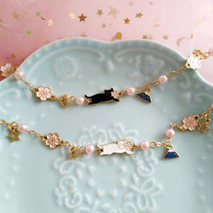 Sakura Cat Bracelet