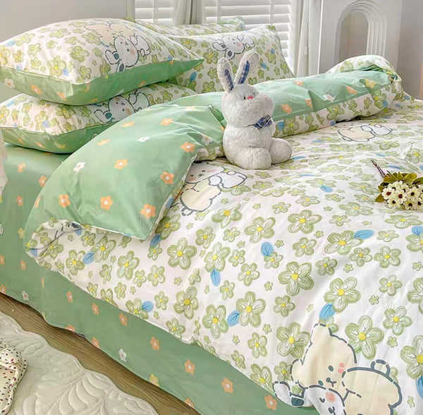 Cute Flowers Bedding Set