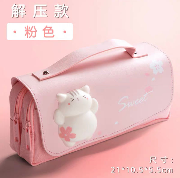 Sakura Cat Pencil Case