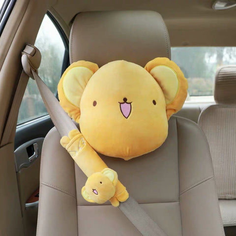 Kawaii Cartoon Headrest And Shoulder Pad