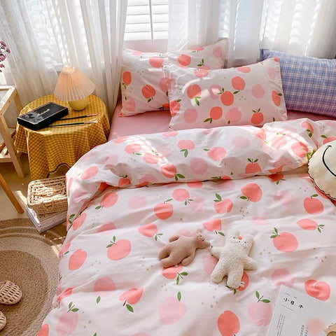 Pinky Peach Bedding Set