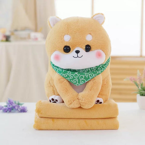 Kawaii Dog Pillow & Blanket