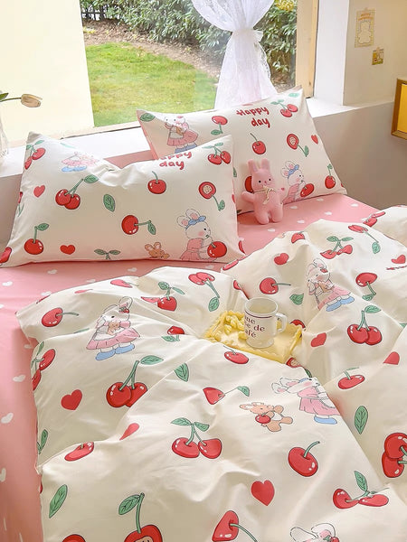 Cute Cherry Bedding Set