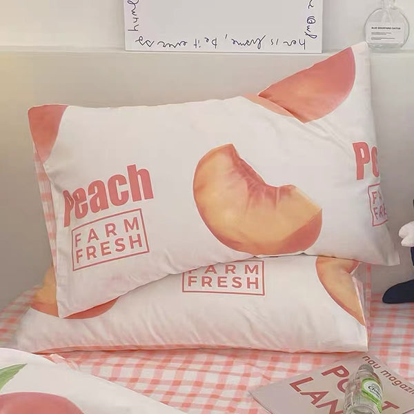 Fresh Peach Bedding Set
