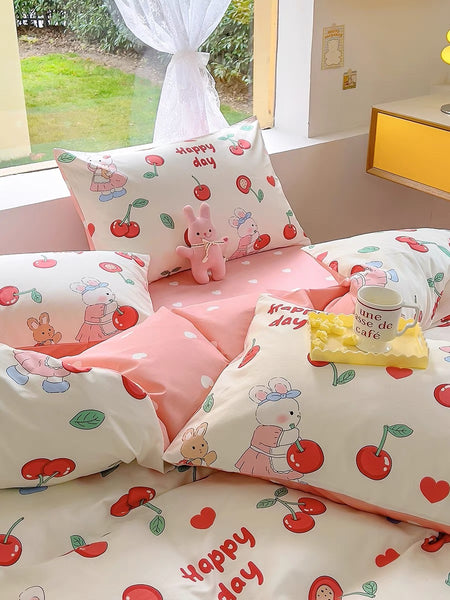 Cute Cherry Bedding Set