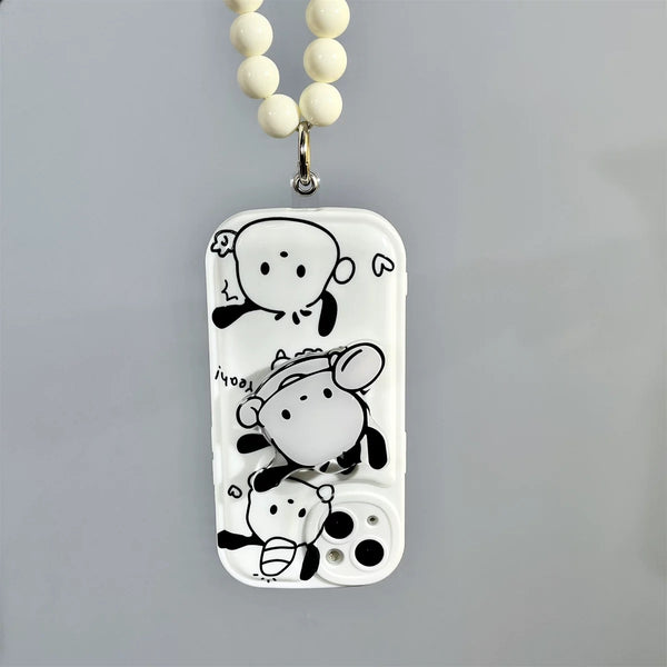 Pochacco Phone Case For Iphone7/7plus/8/8plus/X/XS/XR/XSmax/11/11pro/11proMAX/12/12pro/13/13pro/14/14pro/12promax/13promax/14promax