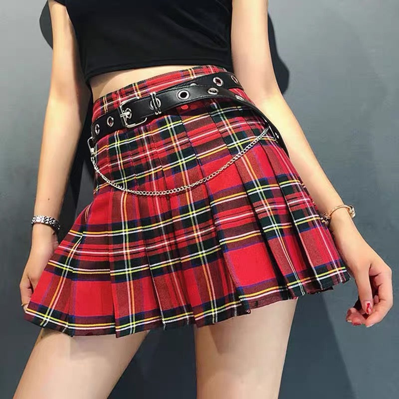 Fashion Plaid Skirt
