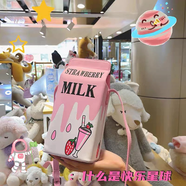 Milk Cartoon Bag