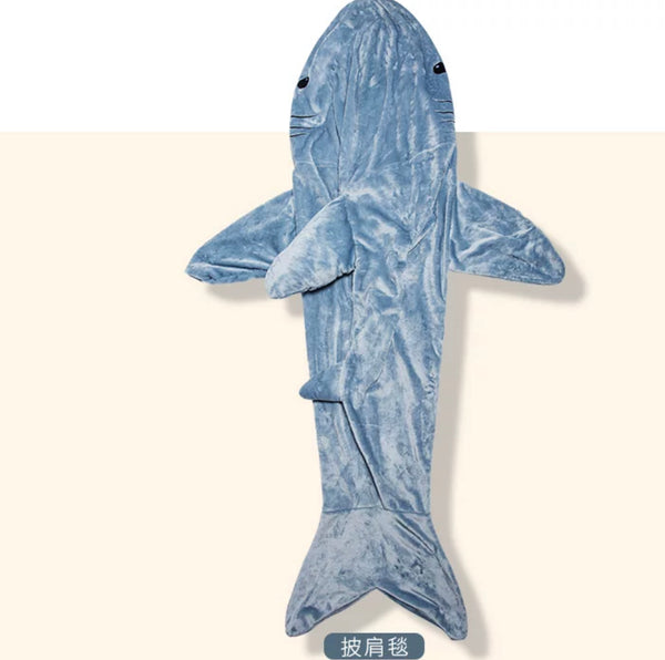 Funny Shark Shawl Blanket