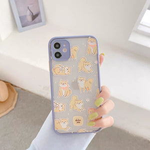 Funny Shiba Phone Case For Iphone6/6S/6P/7/7P/8/8plus/X/XS/XR/Xs max/11/11pro/pro max/12/12pro/12promax/13/13pro/13promax