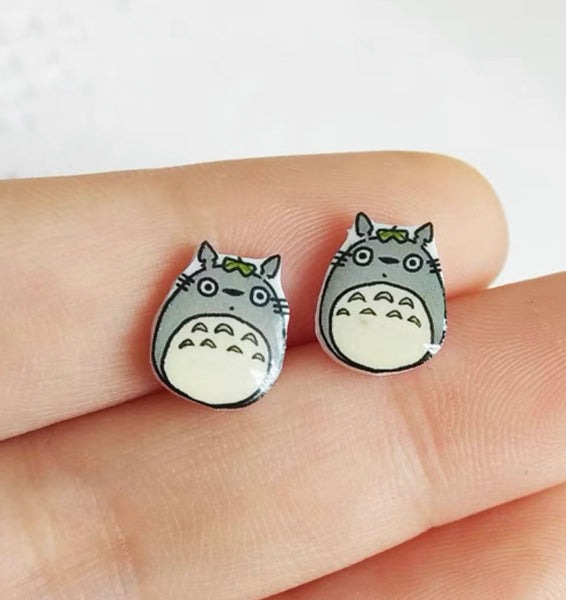 Cute Totoro Ear Stud