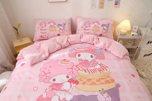 Cartoon printed bed sheets online Clearance
