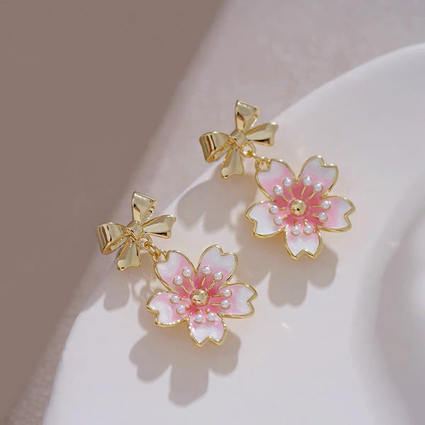 Cute Sakura Earrings