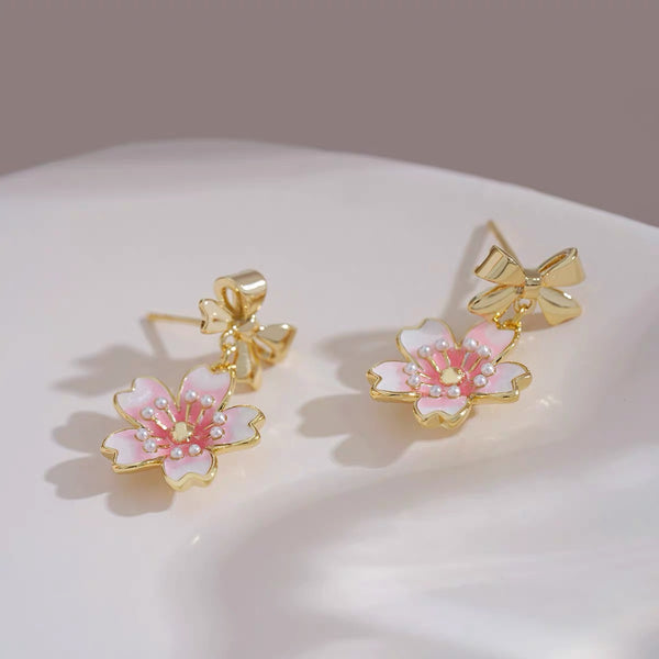 Cute Sakura Earrings