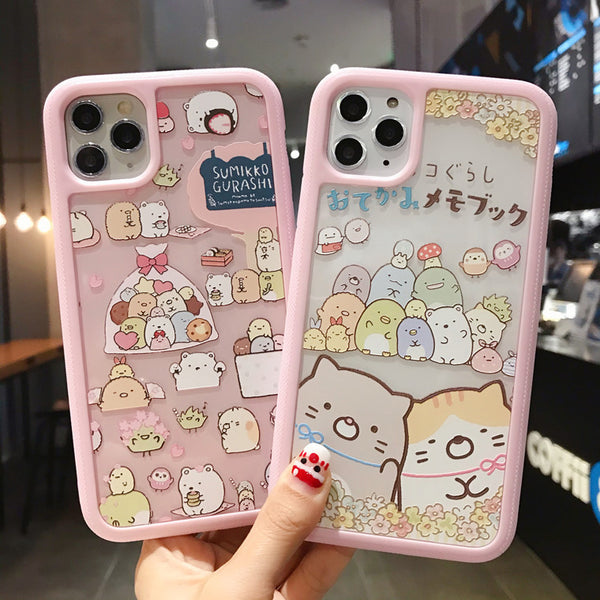 Sumikko Gurashi Phone Case For Iphone6/6S/6P/7/7P/8/8plus/X/XS/XR/Xs max/11/11pro/11pro max