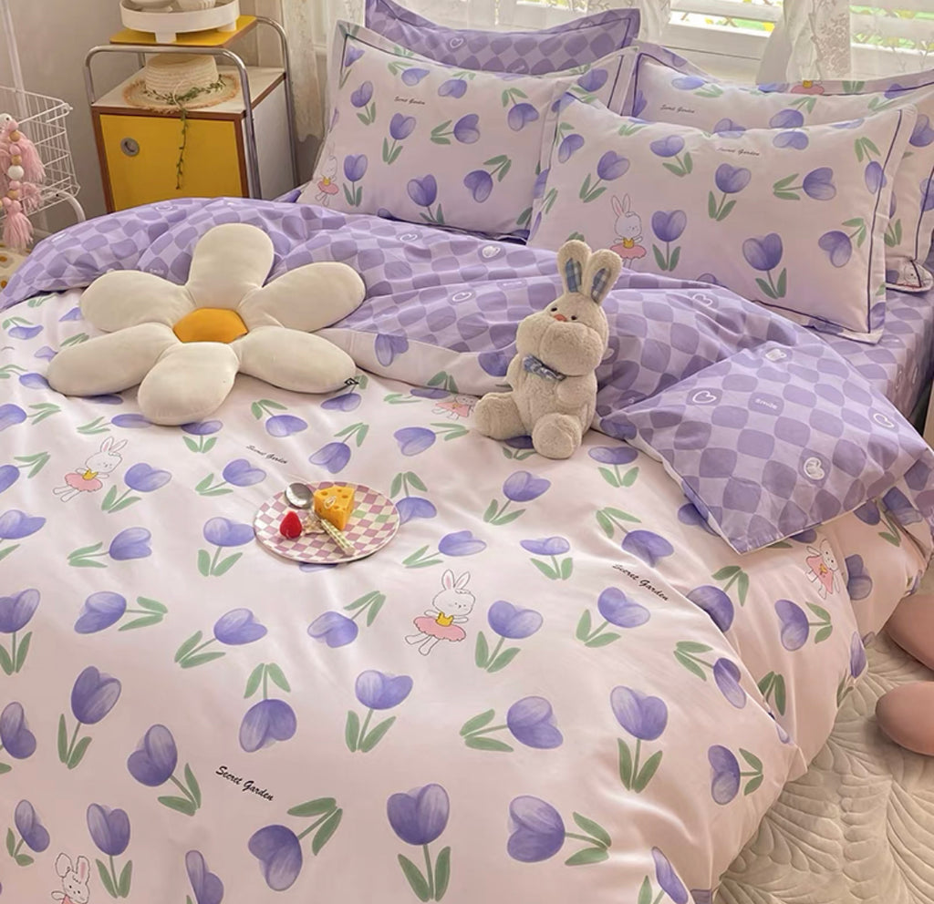 Cute Flowers Bedding Set ivybycrafts