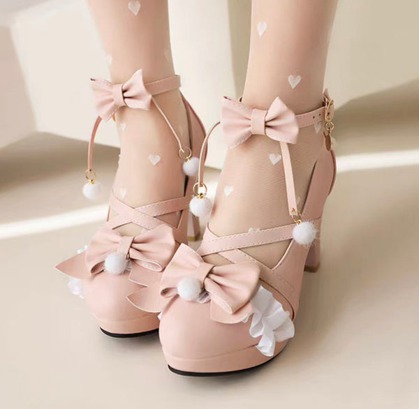 Sweet Bowknot Shoes
