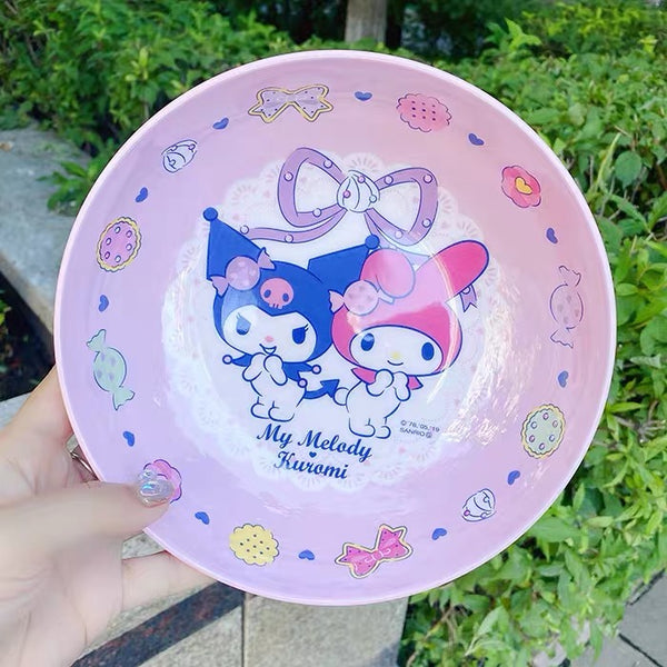 Kawaii Printed Plate & Bowl