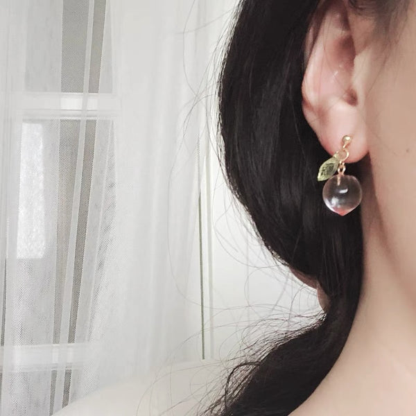 Cute Peach Earrings