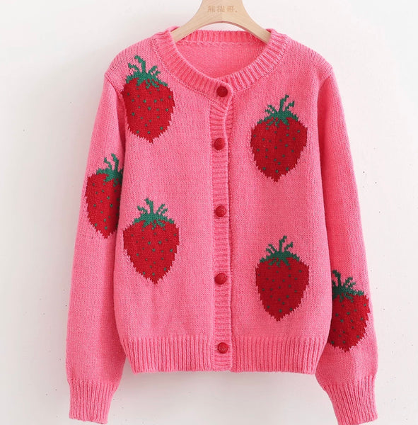 Lovely Strawberry Sweater