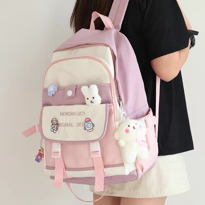 Pastel backpacks for school hotsell