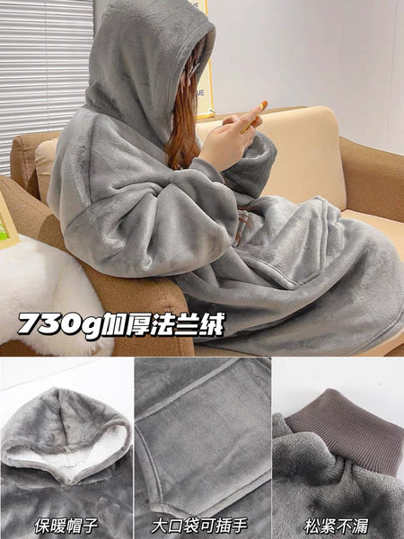 Pure Color Oversized Hoodie